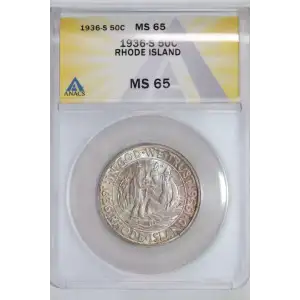 Classic Commemorative Silver--- Providence, Rhode Island, Tercentenary 1936 -Silver- 0.5 Dollar