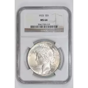 1925 PEACE DOLLAR NGC MS64 (2)
