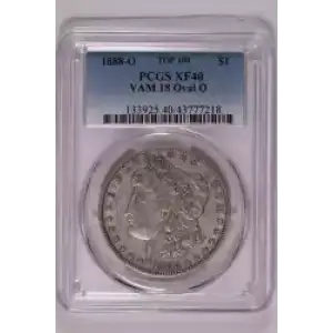 1888-O $1 VAM 18 Oval O