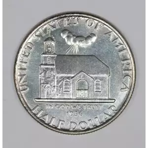 Classic Commemorative Silver--- Delaware Tercentenary 1936 -Silver- 0.5 Dollar