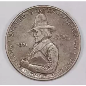 Classic Commemorative Silver--- Pilgrim Tercentenary 1920-1921-Silver- 0.5 Dollar
