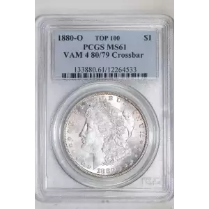 1880/79-O $1 VAM 4 Crossbar TOP 100