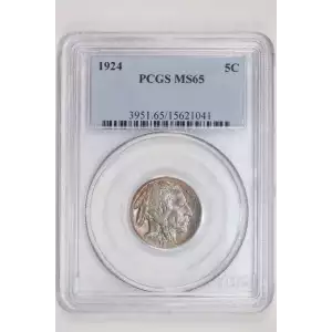1924 BUFFALO NICKEL PCGS MS65