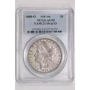 1888-O $1 VAM 21 Oval O TOP 100