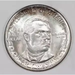 Classic Commemorative Silver--- Booker T. Washington Memorial 1946-1951-Silver- 0.5 Dollar