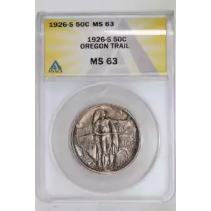 Classic Commemorative Silver Oregon Trail Memorial 1926 -1939 Silver -  0.5 Dollar