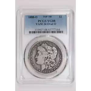 1888-O $1 VAM 24 Oval O TOP 100