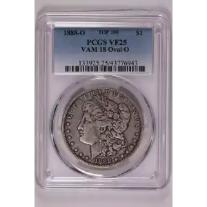1888-O $1 VAM 18 Oval O