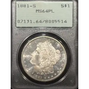 1881-S $1, PL