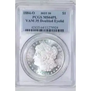 1884-O $1 VAM 35 Doubled Eyelid, PL (2)