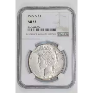 1927-S PEACE DOLLAR NGC AU53 (2)
