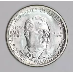 Classic Commemorative Silver--- Booker T. Washington Memorial 1946-1951-Silver- 0.5 Dollar