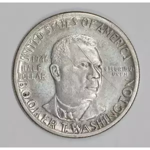 Classic Commemorative Silver--- Booker T. Washington Memorial 1946-1951-Silver- 0.5 Dollar