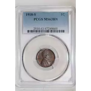 1918-S 1C, BN