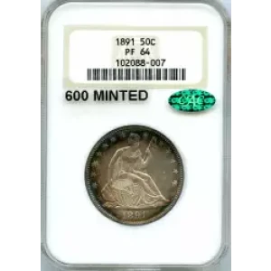 Half Dollars---Liberty Seated 1839-1891 -Silver- 0.5 Dollar (3)