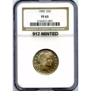 Quarter Dollars---Barber or Liberty Head (3)