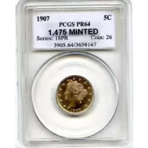 Nickel Five Cent Pieces-Liberty Head 1883-1913 (3)