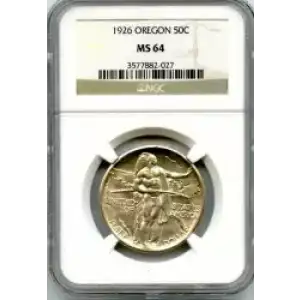 Classic Commemorative Silver Oregon Trail Memorial 1926 -1939 Silver -  0.5 Dollar (3)