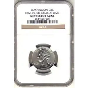 Quarter Dollars-Washington --Clad Coinage 1965-Present -Copper-Nickel- 0.25 Dollar (3)