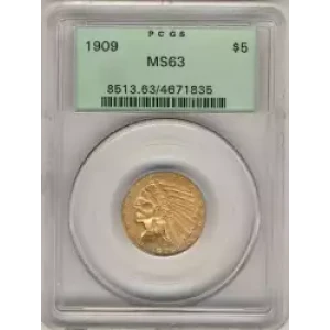 Half Eagles---Indian Head 1908-1929 -Gold- 5 Dollar (3)