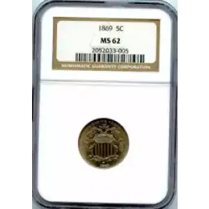 Nickel Five Cent Pieces-Shield 1866-1883 (3)