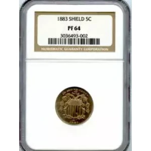 Nickel Five Cent Pieces-Shield 1866-1883 (3)