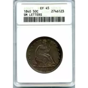 Half Dollars---Liberty Seated 1839-1891 -Silver- 0.5 Dollar (3)