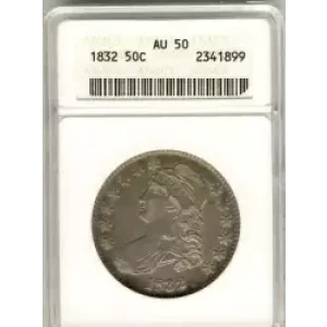 Half Dollars---Capped Bust, Reeded Edge 1836-1839 -Silver- 0.5 Dollar (3)