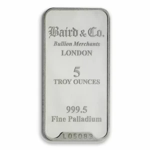 5oz Baird & Co Palladium Minted Bar (2)