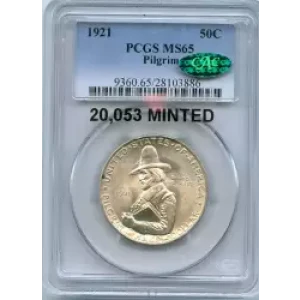 Classic Commemorative Silver--- Pilgrim Tercentenary 1920-1921-Silver- 0.5 Dollar (3)