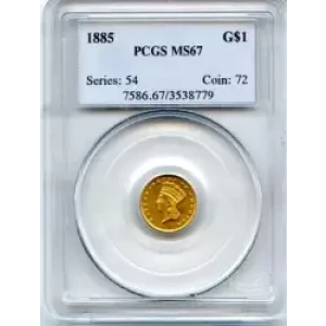 Gold Dollars---Indian Princess Head, Large Head 1856-1889 -Gold- 1 Dollar (3)