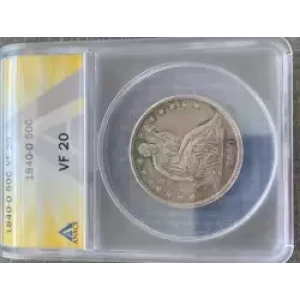 Half Dollars---Liberty Seated 1839-1891 -Silver- 0.5 Dollar (3)