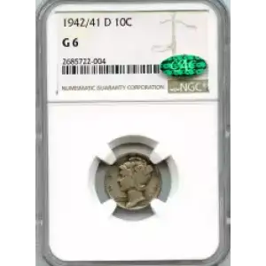 Dimes---Winged Liberty Head or Mercury 1916-1945 -Silver- 1 Dime (3)