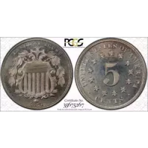 Nickel Five Cent Pieces-Shield 1866-1883 (3)