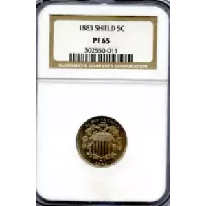 Nickel Five Cent Pieces-Shield 1866-1883 (3)