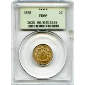 Nickel Five Cent Pieces-Shield 1866-1883 (3)