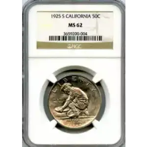 Classic Commemorative Silver--- California Diamond Jubilee 1925 -Silver- 0.5 Dollar (3)