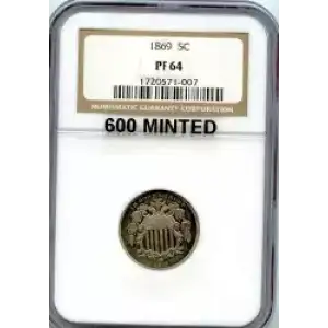 Nickel Five Cent Pieces-Shield 1866-1883 (3)