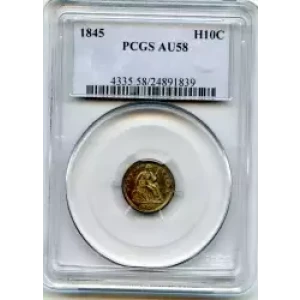 Half Dimes---Liberty Seated 1837-1873-Silver- 0.5 Dime (3)