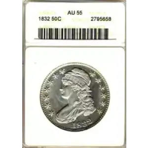 Half Dollars---Capped Bust, Reeded Edge 1836-1839 -Silver- 0.5 Dollar (3)