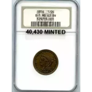 Half Cents -Braided Hair 1840-57 -Copper (3)