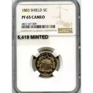 Nickel Five Cent Pieces-Shield 1866-1883 (3)