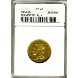 Half Eagles---Classic Head, 1834-1838 -Gold- 5 Dollar (3)