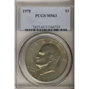 Dollars---Eisenhower 1971-1978 Copper-Nickel- 1 Dollar (3)