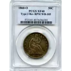 Half Dollars---Liberty Seated 1839-1891 -Silver- 0.5 Dollar (3)