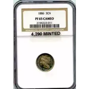 Nickel Three Cent Pieces 1865-1889 (3)