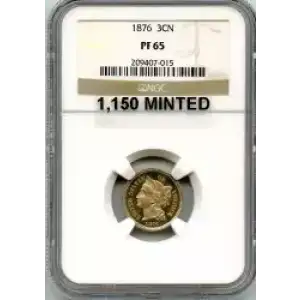 Nickel Three Cent Pieces 1865-1889 (3)