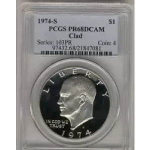 Dollars---Eisenhower 1971-1978 Copper-Nickel- 1 Dollar (3)