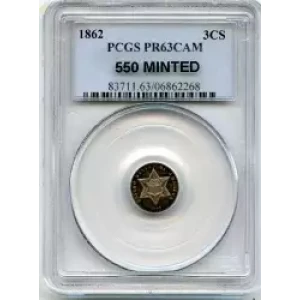 Silver Three Cent Pieces Trimes-1851-1873 (3)