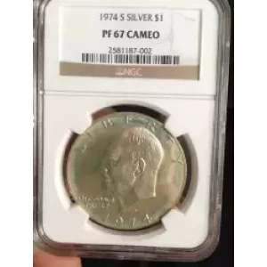 Dollars---Eisenhower 1971-1978 Copper-Nickel- 1 Dollar (3)